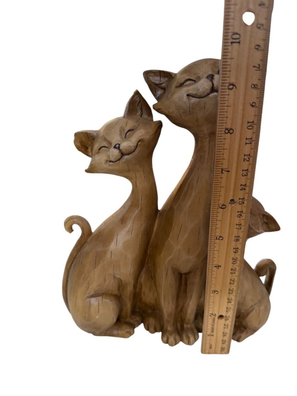 Wind & Weather Three Cats Sculpture  FelineFigurine Indoor Outdoor Resin - Picture 5 of 6